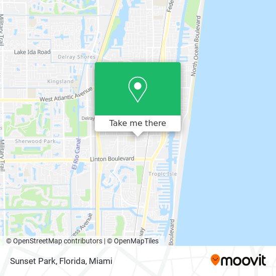 Sunset Park, Florida map