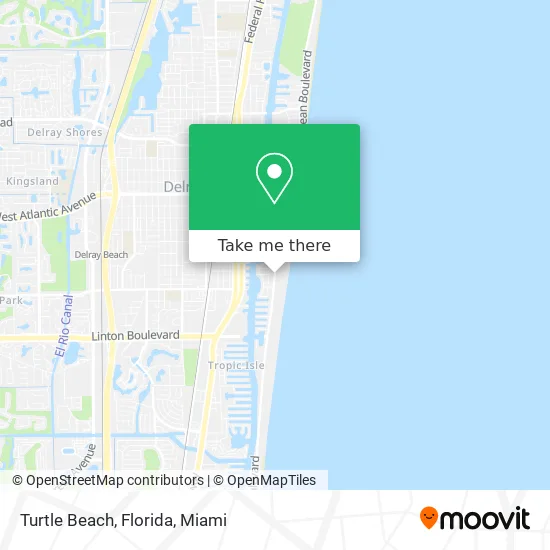 Turtle Beach, Florida map