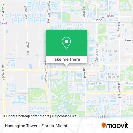 Mapa de Huntington Towers, Florida