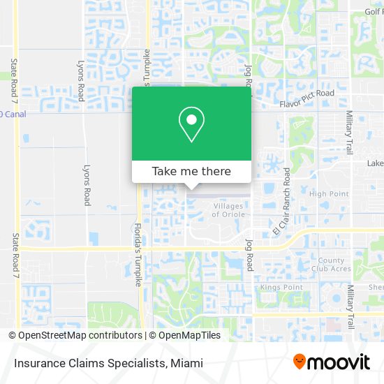Insurance Claims Specialists map