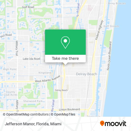 Jefferson Manor, Florida map