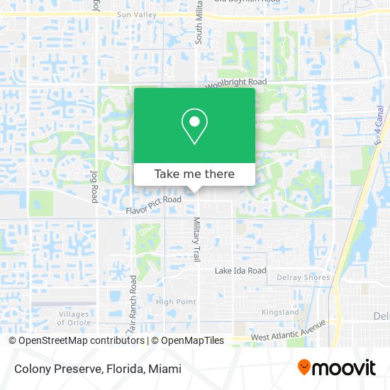 Colony Preserve, Florida map