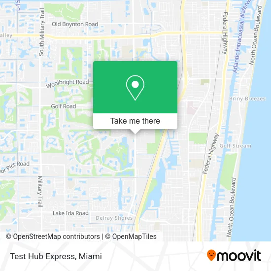 Test Hub Express map