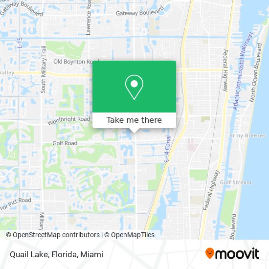 Quail Lake, Florida map