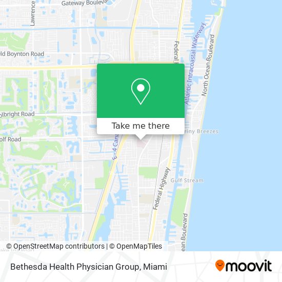 Bethesda Health Physician Group map