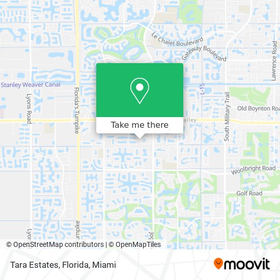 Tara Estates, Florida map