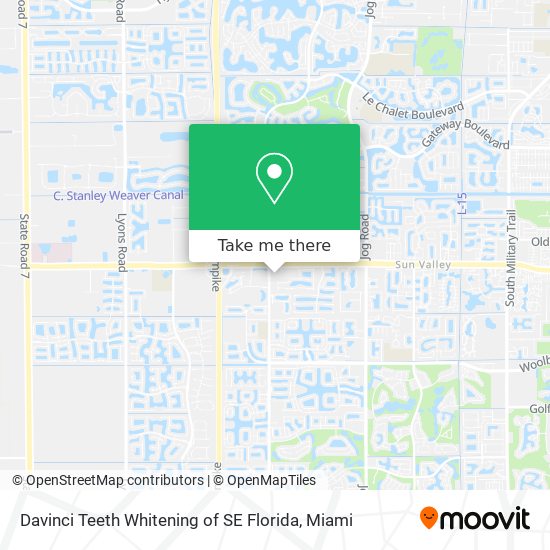 Davinci Teeth Whitening of SE Florida map