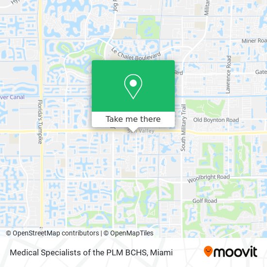 Mapa de Medical Specialists of the PLM BCHS