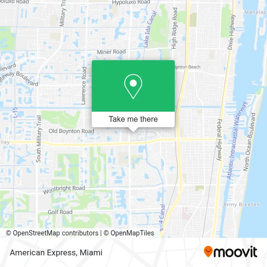 American Express map