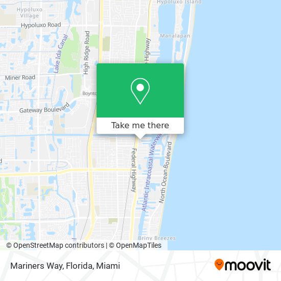 Mariners Way, Florida map