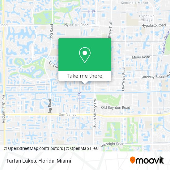 Tartan Lakes, Florida map