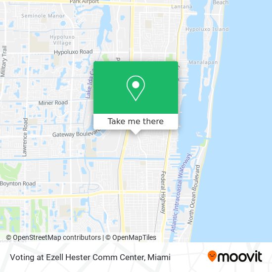 Mapa de Voting at Ezell Hester Comm Center