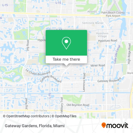 Mapa de Gateway Gardens, Florida