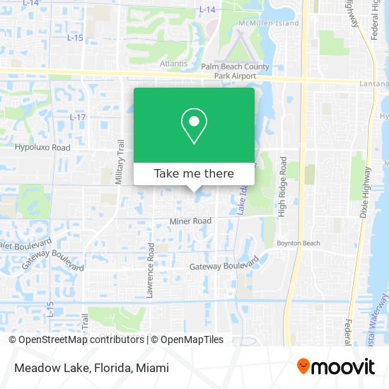 Mapa de Meadow Lake, Florida