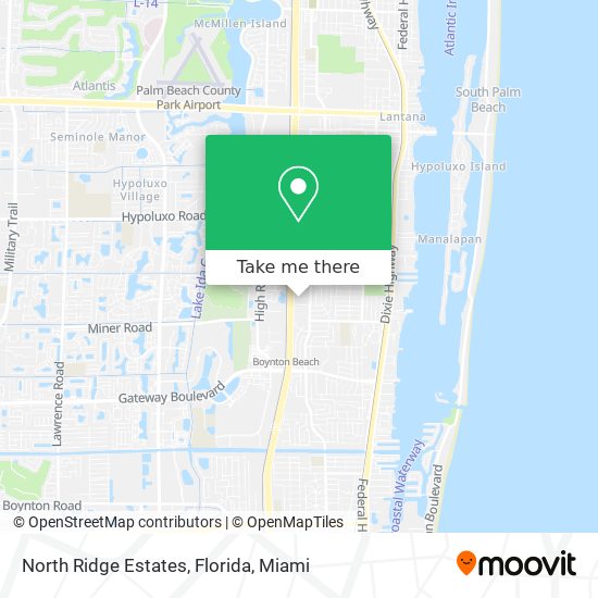 North Ridge Estates, Florida map