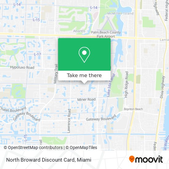 North Broward Discount Card map