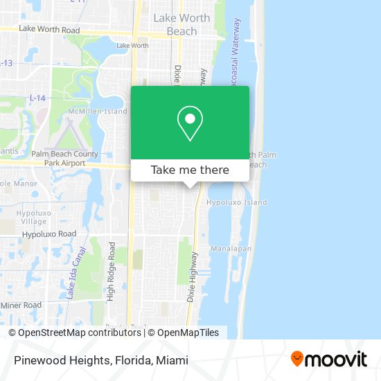 Pinewood Heights, Florida map
