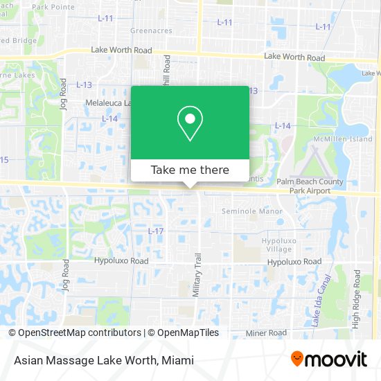 Mapa de Asian Massage Lake Worth