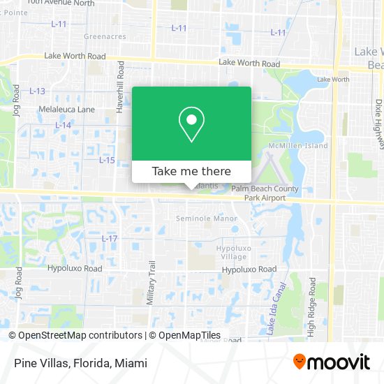 Mapa de Pine Villas, Florida