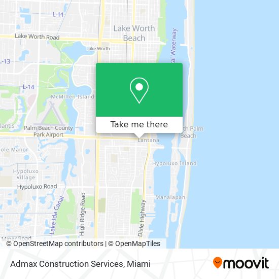 Mapa de Admax Construction Services