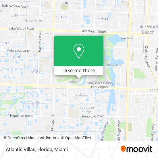 Atlantis Villas, Florida map