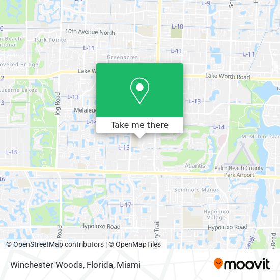 Winchester Woods, Florida map