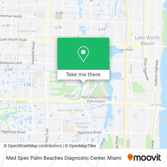 Mapa de Med Spec Palm Beaches Diagnostic Center