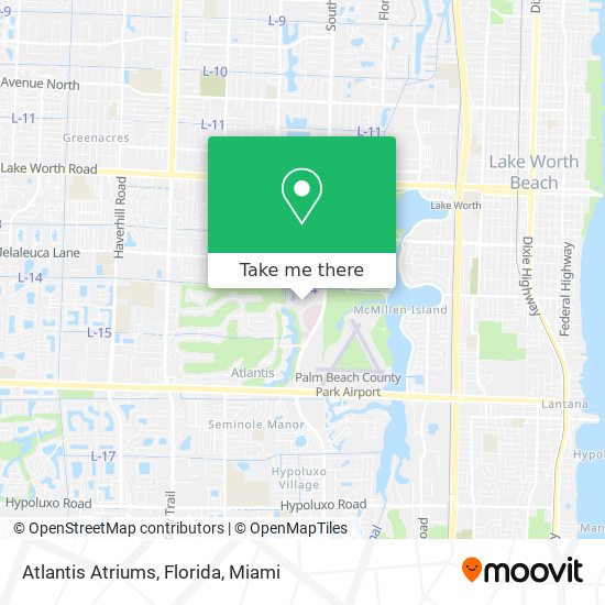 Atlantis Atriums, Florida map