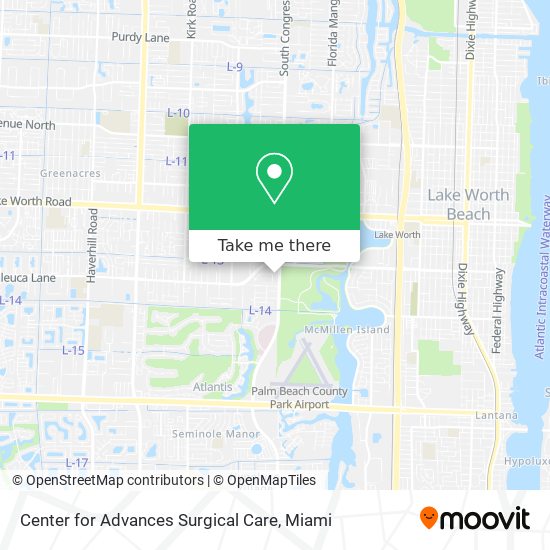 Center for Advances Surgical Care map