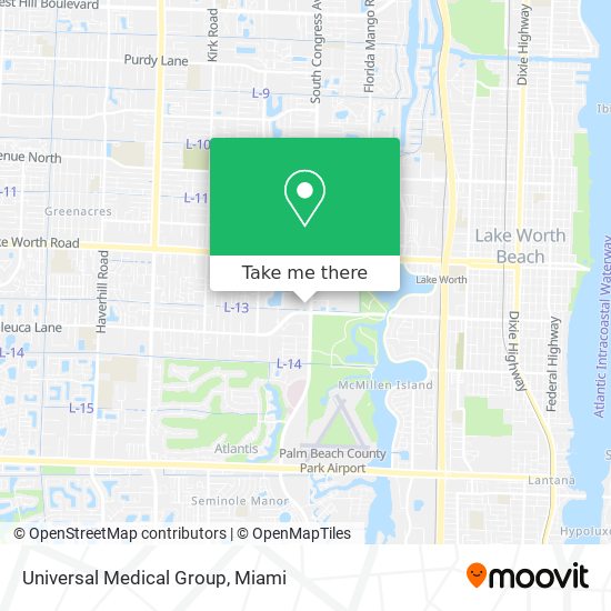 Universal Medical Group map