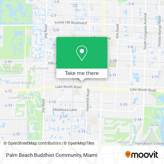 Mapa de Palm Beach Buddhist Community