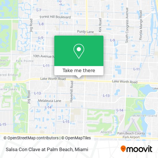 Mapa de Salsa Con Clave at Palm Beach