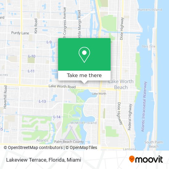 Lakeview Terrace, Florida map
