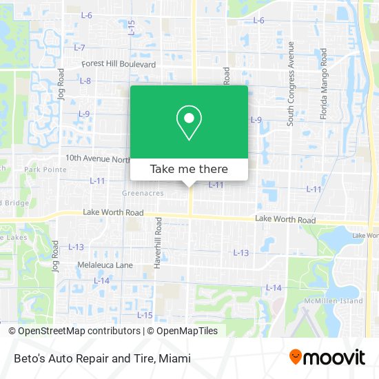 Beto's Auto Repair and Tire map