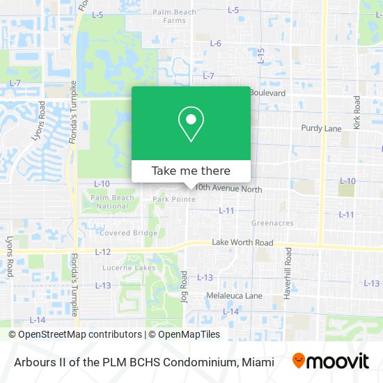 Arbours II of the PLM BCHS Condominium map