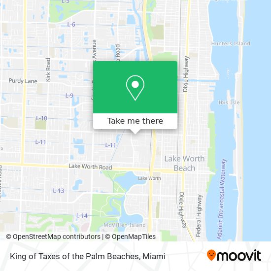 King of Taxes of the Palm Beaches map