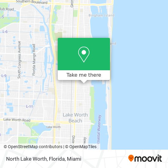 Mapa de North Lake Worth, Florida