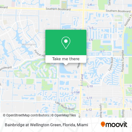 Mapa de Bainbridge at Wellington Green, Florida