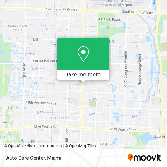 Mapa de Auto Care Center