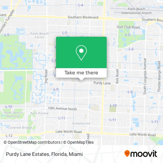 Purdy Lane Estates, Florida map