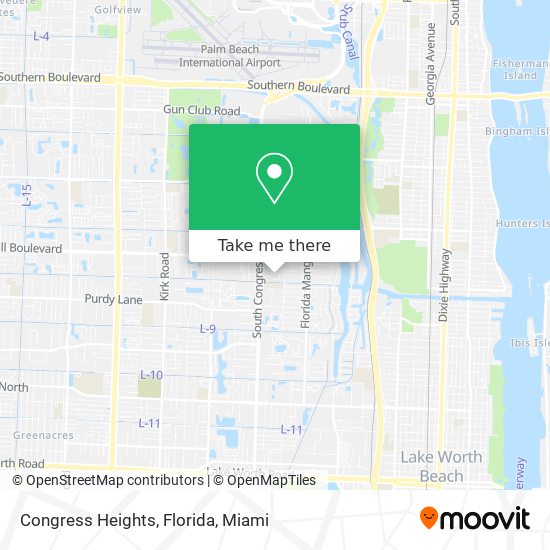 Congress Heights, Florida map