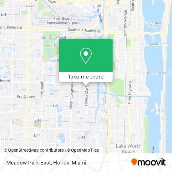 Meadow Park East, Florida map