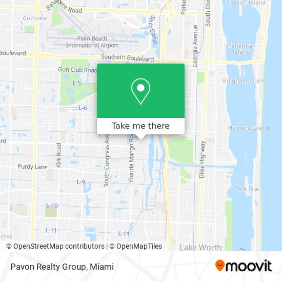 Pavon Realty Group map