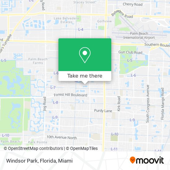 Windsor Park, Florida map