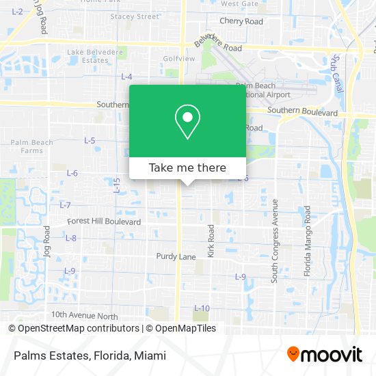 Palms Estates, Florida map