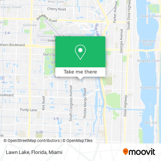 Mapa de Lawn Lake, Florida