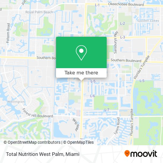 Total Nutrition West Palm map