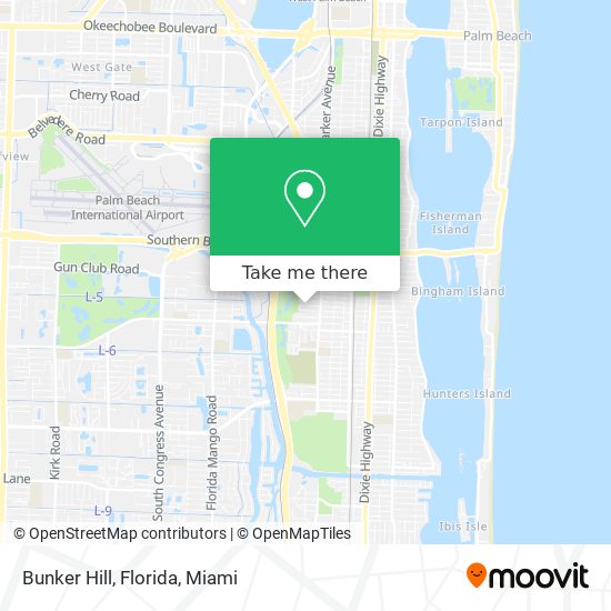 Mapa de Bunker Hill, Florida