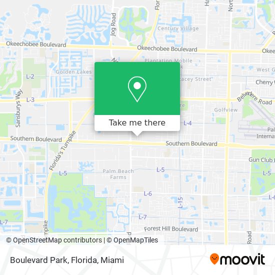 Boulevard Park, Florida map