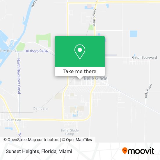 Mapa de Sunset Heights, Florida